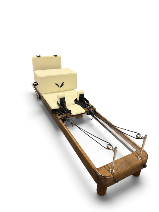 SYF Studio Reformer — Creme Walnut (Showroom Condition, Ex-Demo)