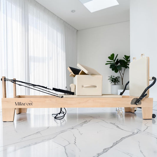 The Maple Studio Creme V3 - Studio Reformer Pilates Machine