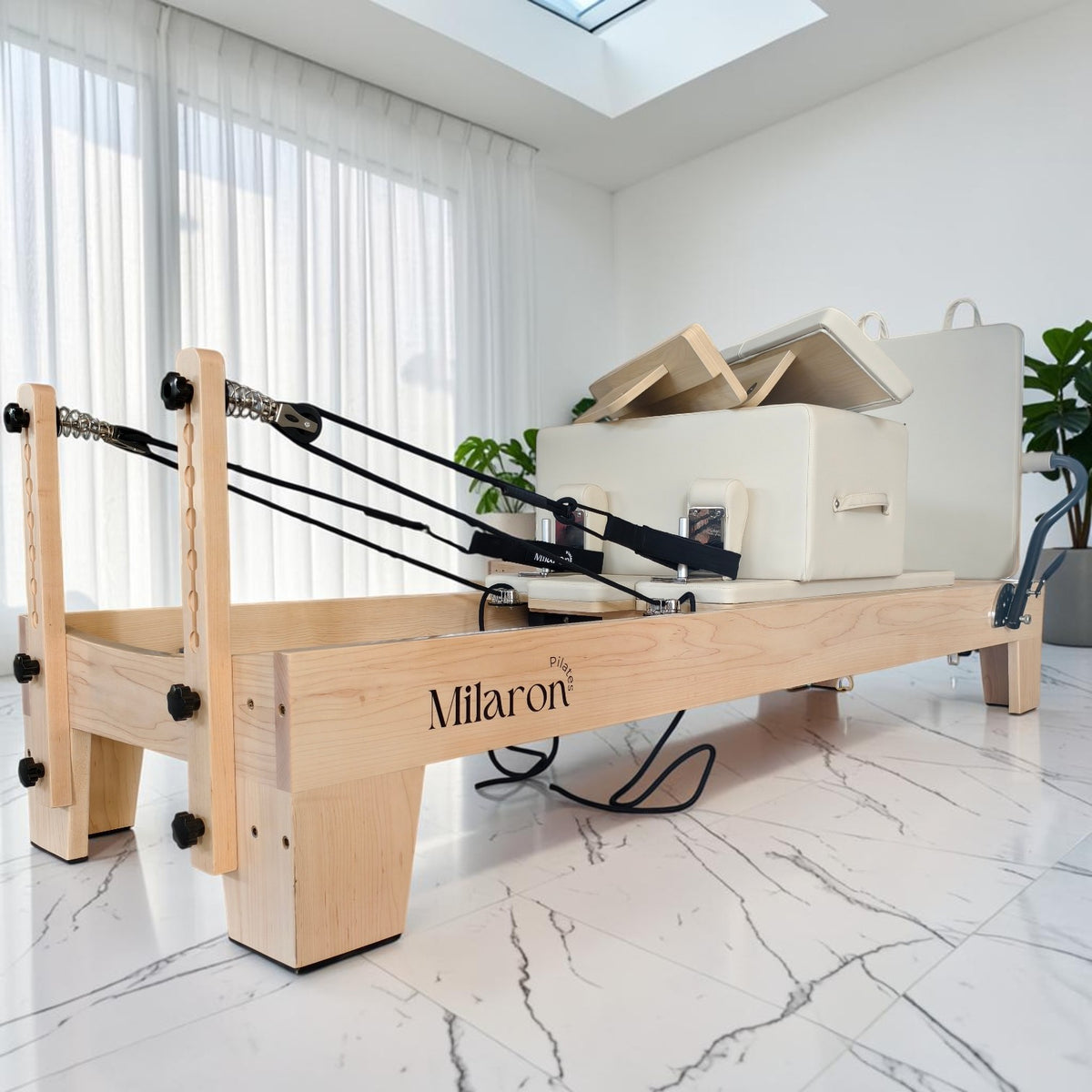 The Maple Studio Creme V3 - Studio Reformer Pilates Machine