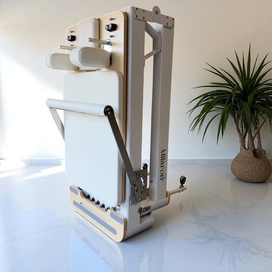 The Pearl Foldable Creme V3 - Foldable Reformer Pilates Machine