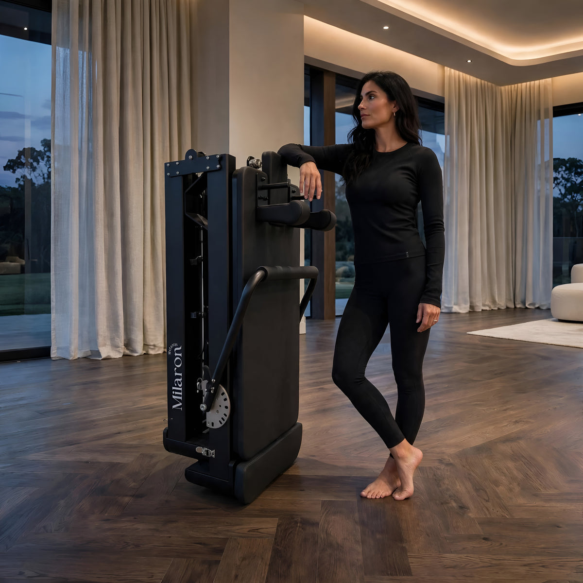 The Pearl Foldable Noir V3 - Foldable Reformer Pilates Machine