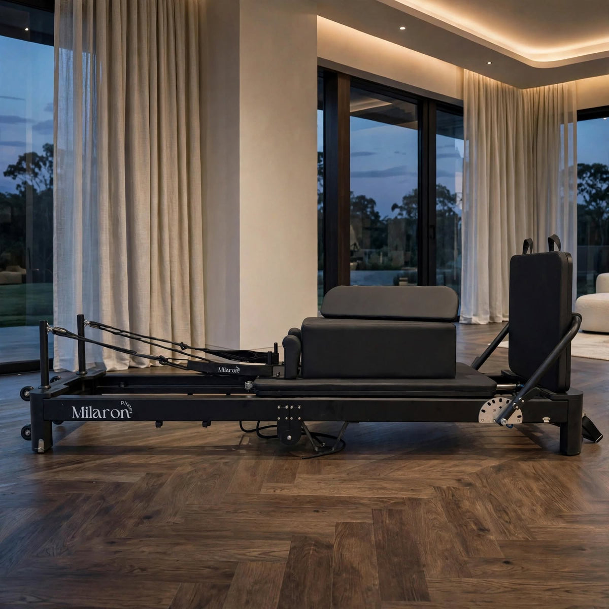 The Pearl Foldable Noir V3 - Foldable Reformer Pilates Machine