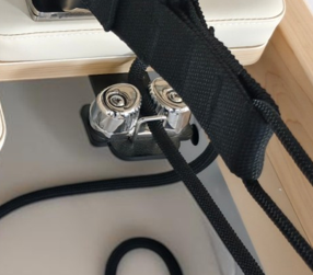 Solid Steel Clips & Adjustable Head Rest