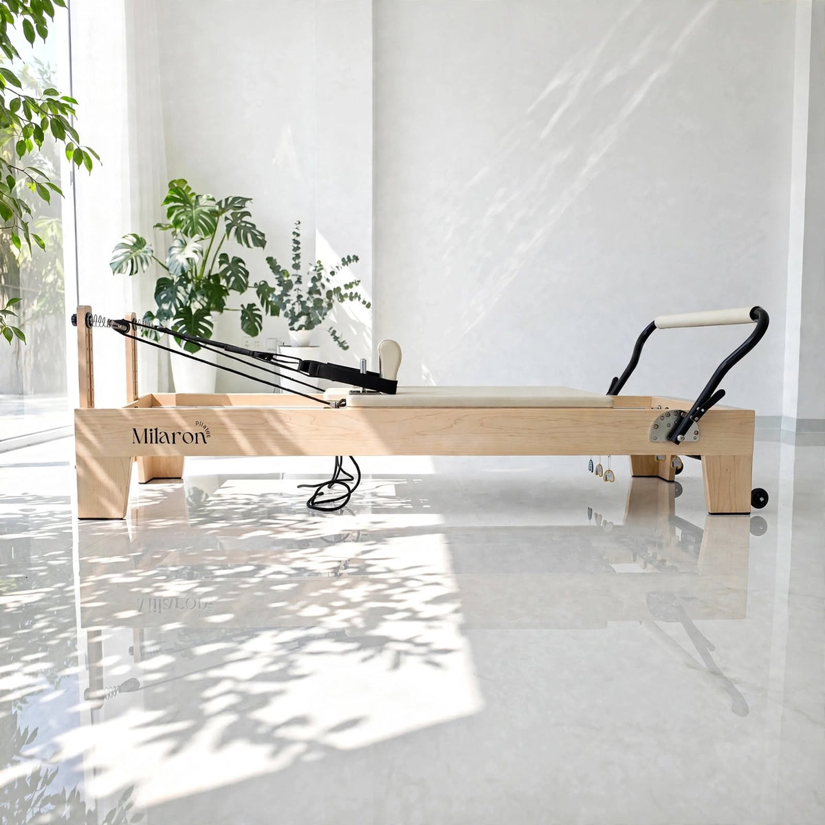 The Maple Studio Creme V3 - Studio Reformer Pilates Machine