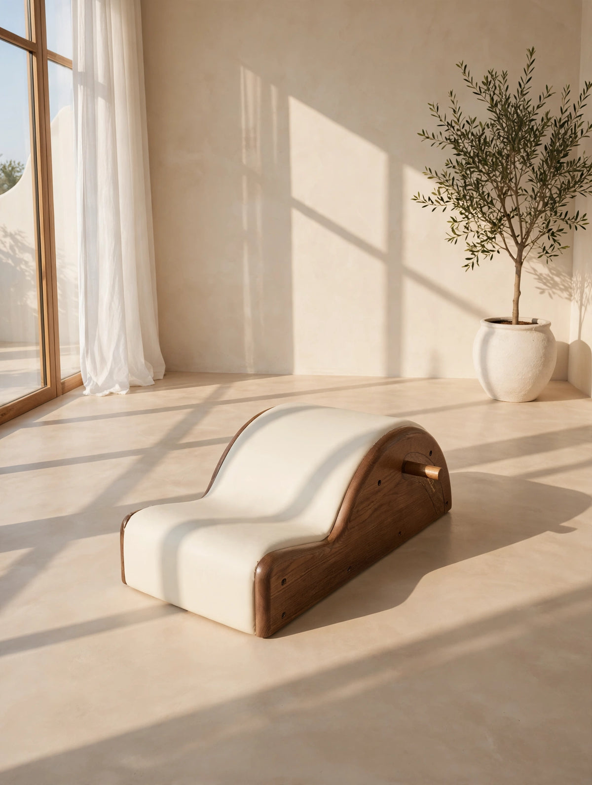 SYF Spine Corrector — Creme Walnut