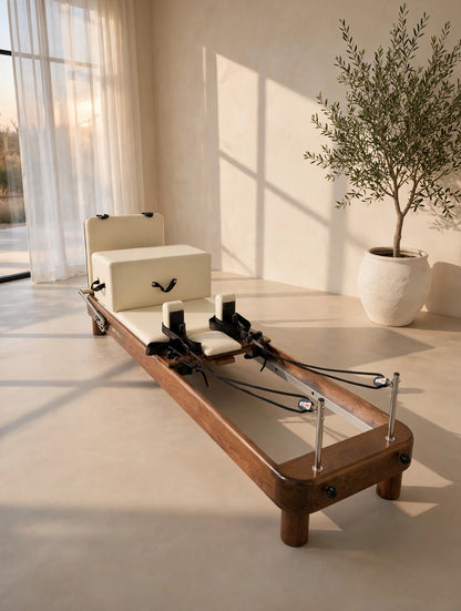 SYF Studio Reformer — Creme Walnut