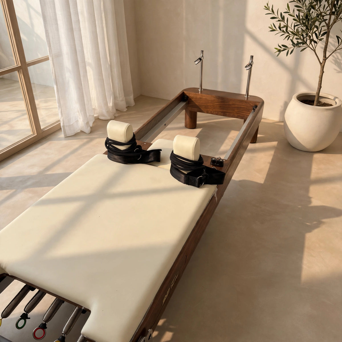 SYF Studio Reformer — Creme Walnut