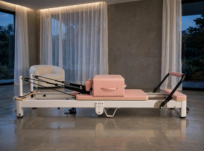 The Pearl Foldable Blush V3 - Foldable Reformer Pilates Machine